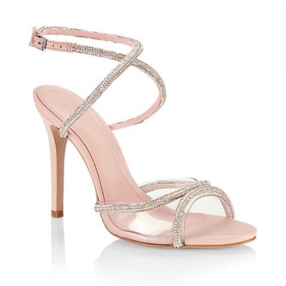 SCHUTZ Strapped Heels w/Rhinestones Size 8 - Picture 1 of 6